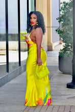 Load image into Gallery viewer, Floral Sunshine Cowl Neck Maxi