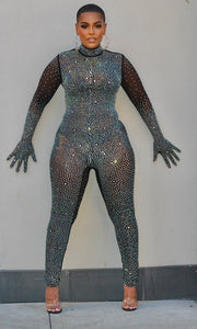 Shinning Star Bedazzled Jumpsuit