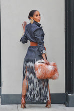Load image into Gallery viewer, Rip It Fringe Denim Blazer