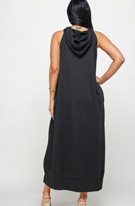 Drawn To You Hoodie Dress Multiple- Curvy Brat