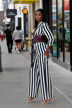 Load image into Gallery viewer, Nautical Stripe Open Blazer