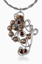 Load image into Gallery viewer, Artisan Mixed Media Statement Necklace and Ring