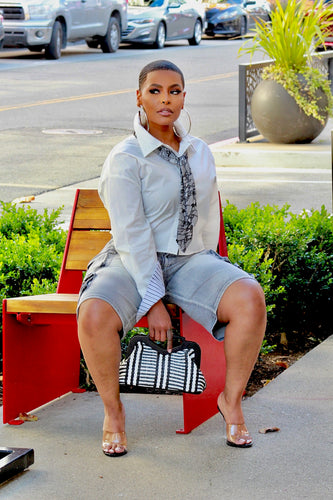 She's A Big Deal Denim Shorts
