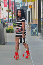 Load image into Gallery viewer, Don't Play With It Stripe Skirt Set
