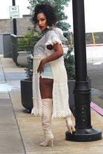 Load image into Gallery viewer, Eyelet Laced Hoodie Tunic