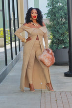Load image into Gallery viewer, Take You Down Bardot Pants Set- Multiple Colors