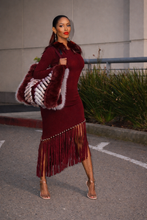Load image into Gallery viewer, Just Bead It Fringe Maxi Midi Dress