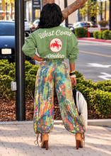 Load image into Gallery viewer, It's A Hideout Wide Leg Drawstring Pants- Green