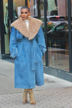 Load image into Gallery viewer, Don&#39;t Get Attached Denim Trench Coat