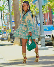 Load image into Gallery viewer, Tea Time Flare Mini Dress- Yellow