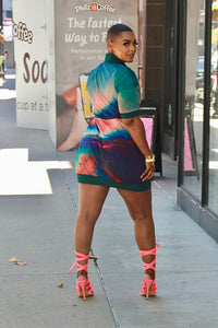 Sporty Windbreaker Mini Dress