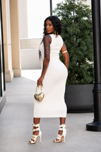 Load image into Gallery viewer, Sculpted Link Cutout Midi Dress
