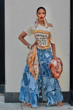 Load image into Gallery viewer, Strip It Maxi Denim Skirt- Specialty