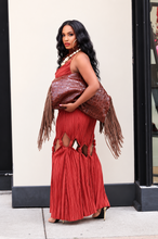 Load image into Gallery viewer, Gotta Cut Up Halter Maxi Dress