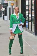 Load image into Gallery viewer, She's So Pretty Tweed Skirt Set - Kelly