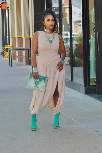 Call It Classy Bubble Bottom Dress- Multi