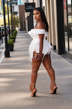 Load image into Gallery viewer, Asymmetrical Bardot Peplum Top