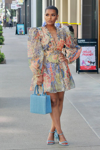 Floral Dreams Peek-A-Boo Mini Dress