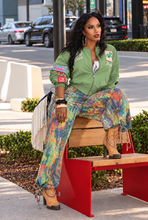 Load image into Gallery viewer, It's A Hideout Wide Leg Drawstring Pants- Green