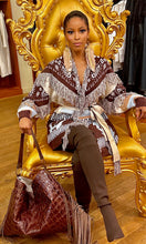 Load image into Gallery viewer, Tribal Print Belted Cardigan
