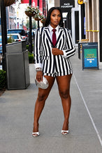 Load image into Gallery viewer, Nautical Stripe Open Blazer