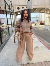 Load image into Gallery viewer, Jack My Style Barrel Jogger Set- Brown
