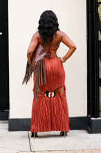 Load image into Gallery viewer, Gotta Cut Up Halter Maxi Dress