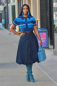 Bubblicious Denim Skirt
