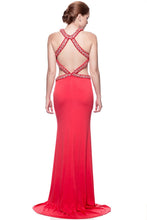 Load image into Gallery viewer, Queen Of Hearts Coral Prom Dress