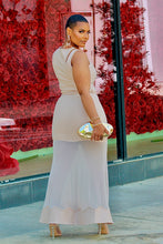 Load image into Gallery viewer, Can’t Mesh With Me Skirt Set- Beige