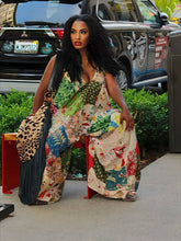 Load image into Gallery viewer, Let Me Patch It Up Harem Printed Jumpsuit