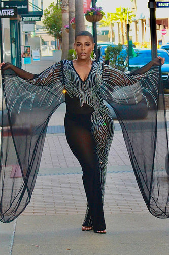 Dance With Me Bedazzled Jumpsuit