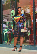 Load image into Gallery viewer, Sassy &amp; Classy Sequin Midi Dress- Curvy Brat