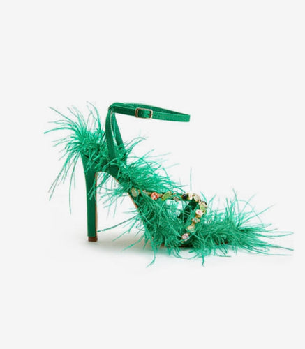 Emerald City Feather Heels