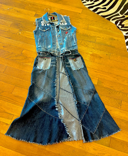 (Pre Order) One and Only Denim Maxi Vest