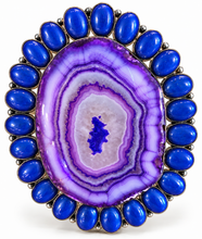 Load image into Gallery viewer, Oversized Purple Statement Bracelet