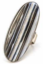 Load image into Gallery viewer, Natural Oval Agate Ring