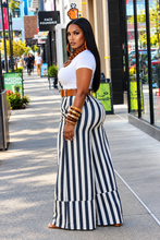 Load image into Gallery viewer, Oversized Wide Leg Stripe Pants