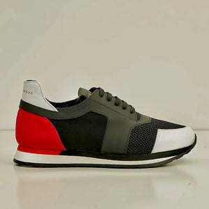 Mens Italian Running Shoe- Red