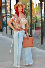 Load image into Gallery viewer, It&#39;s A Crop Out Fringe Vest- Multi Color