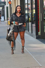 Load image into Gallery viewer, Pop My Collar Drawstring Romper
