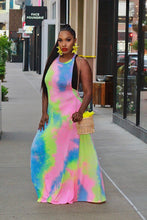 Load image into Gallery viewer, Back Out Tie Dye Maxi Dress