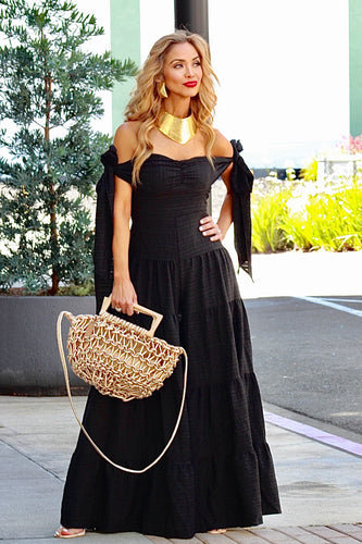 Tie Me Right Palazzo Jumpsuit- Black