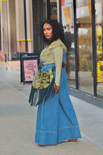 Load image into Gallery viewer, Tie Me Up Wide Leg Denim Overalls