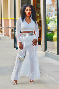 See Thru You Skirt Set - Multiple Colors