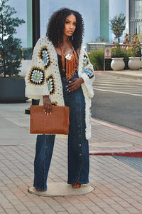 Hold Me Tight Crochet Open Cardigan