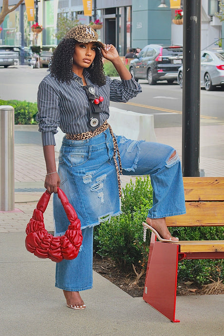 Double Up Wide Leg Jeans