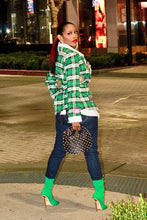 Load image into Gallery viewer, Talk Of The Town Plaid Double Breasted Blazer