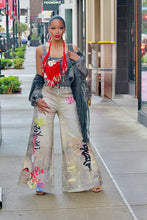 Load image into Gallery viewer, Graffiti Me Wide Leg Jeans