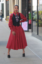 Load image into Gallery viewer, Talk About Me Button Down Maxi Dress- Wine